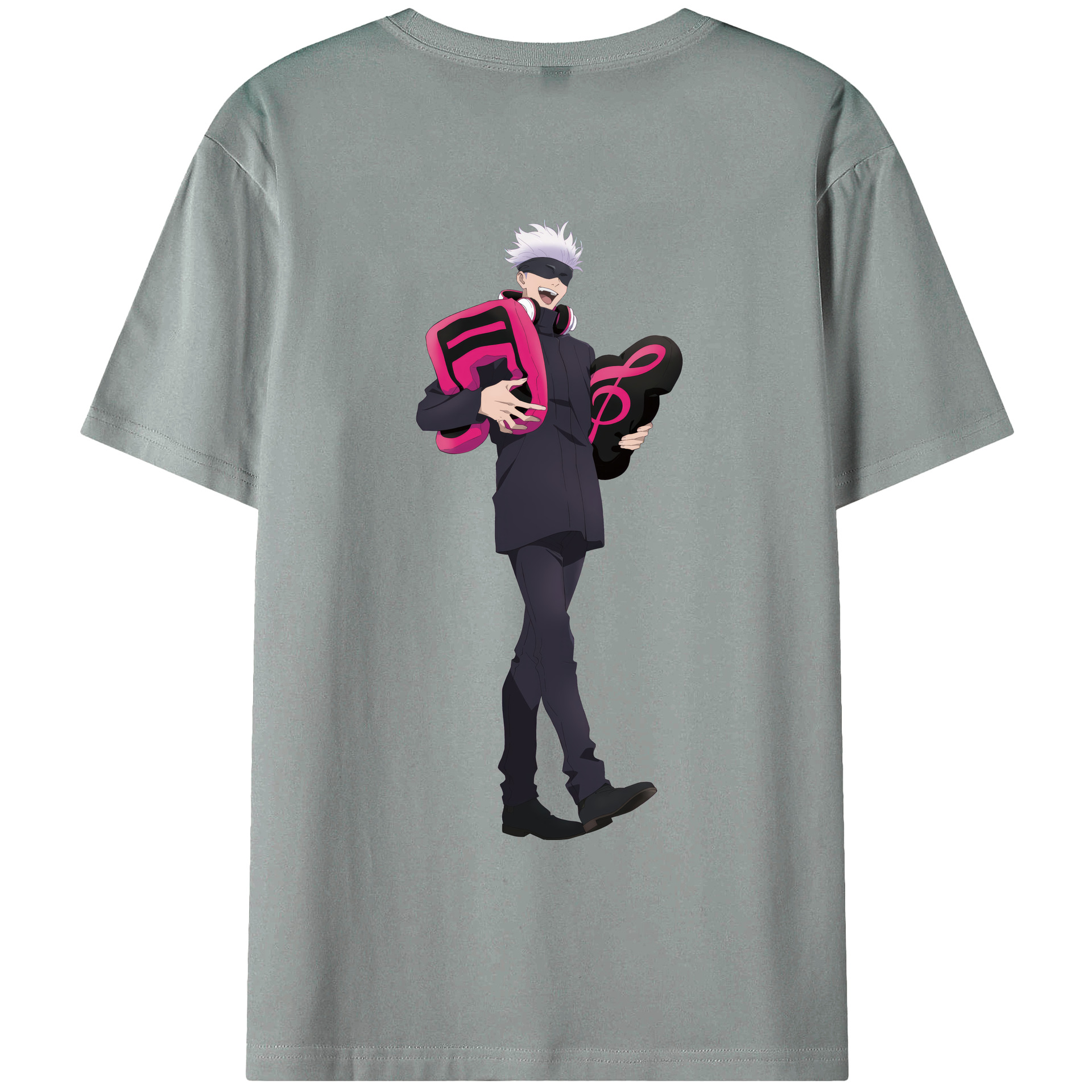 （画像用） 呪術廻戦 Jujutsu Kaisen 綿100％ メンズ半袖Tシャツ（バックプリント） 通気性